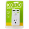 Korjo EU USB Power Adaptor, 2X USB Sockets, 1x AUS/NZ