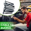 Heavy-Duty Self-Locking Nylon Zip Ties (100 Pack) - UV Protected