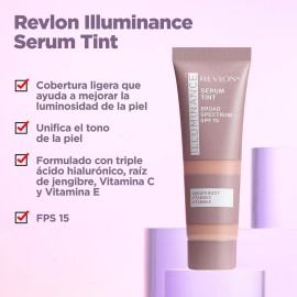 Serum con Color Revlon Illuminance Serum Tint Tono Light Beige                                                                                        
