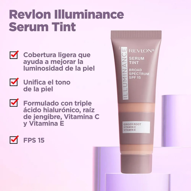 Serum con Color Revlon Illuminance Serum Tint Tono Light Beige