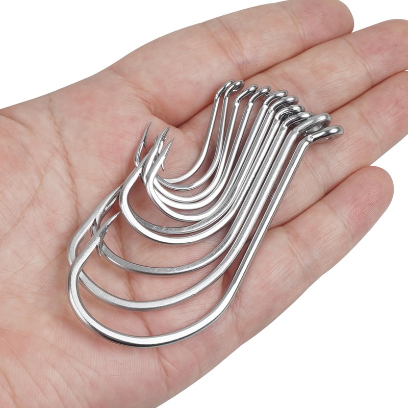 Octopus Beak Circle Hooks, 30pcs Stainless Steel Fishing Hooks Big