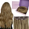 Fshine Clip-In Real Hair Extensions, 35 cm, 50 g, 3