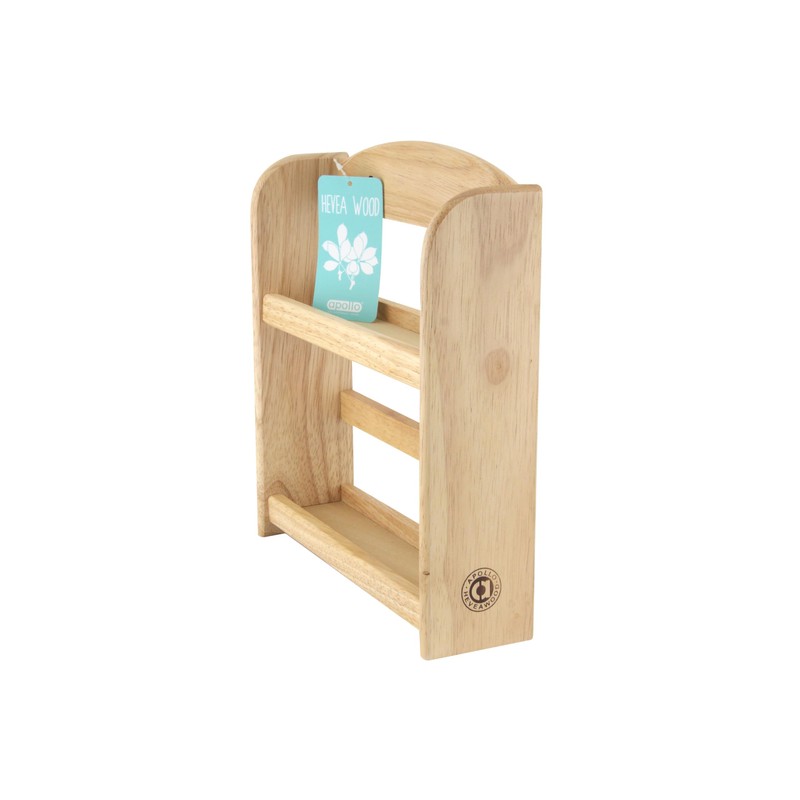APOLLO 6328 2-Tier Spice Rack, Wood, Natural, 24.5x27x7
