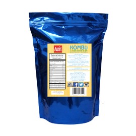 Alga Marina Kombu Deshidratada en Tiras (Bolsa con 200g Rinde 3Kg) para Preparar Sopa y Caldo ó Combinar con Pasta, Ensalada y Frijoles. El Tesoro que Viene del Mar!.