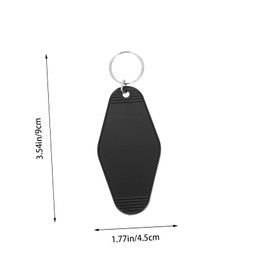 COHEALI 10pcs Plastic Keychain Luggage Tags Durable Blank Labels for Easy Identification for Travel Backpacks and Keychains Lightweight Design Versatile Use