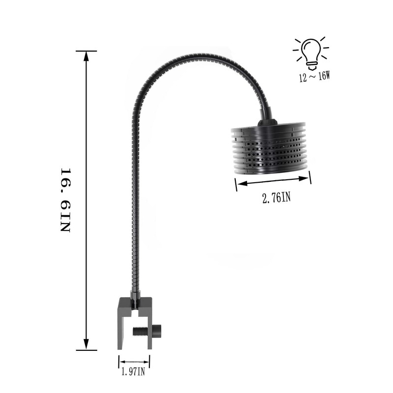 Lominie LED Aquarium Light, Nano Coral Reef Light Clip on