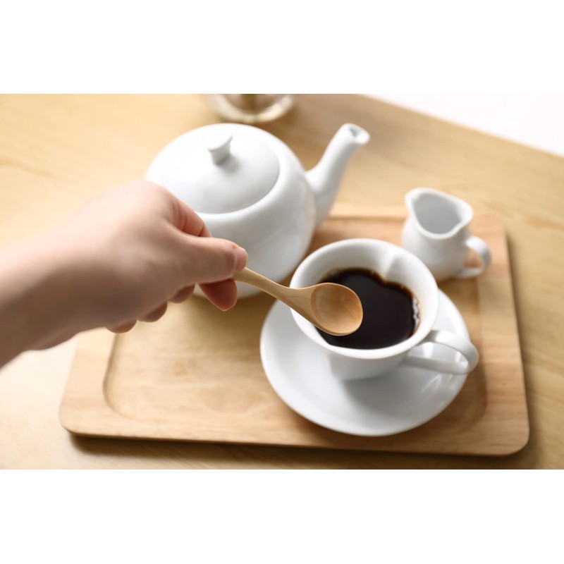 kicoriya Natural Wooden Cafe Teaspoon Japanese Quality Coffee Spoon Dessert