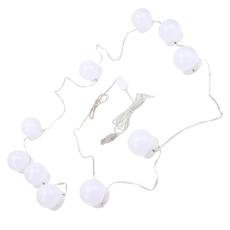 LED Mirror Lights Kit Stick on USB Dimmable Makeup Light