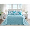 HZ & HY Coastal Oversized King Bedspread 128x120 Extra Wide,