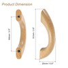 sourcing map 2Pcs Wood Drawer Pulls Handles, 64 mm/2.5" Hole