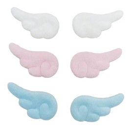 Feilguee 3 Pairs of Angel Wings Hair Clips, Plush Angel Wings Hair Clips Cartoon Angel Wings Non Slip Hair Clamps Barrettes for Halloween Christmas Women