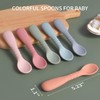 ME.FAN - Cucharas de alimentación de silicona para bebé, paquete