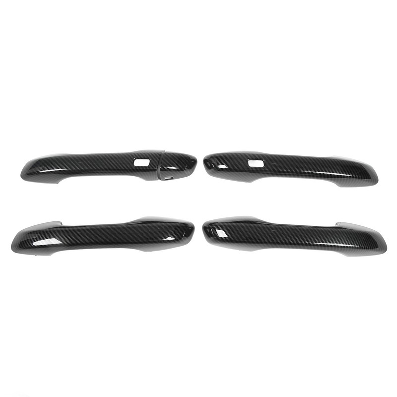 Car Exterior Door Handle Panel Carbon Fiber Style Outer Handle