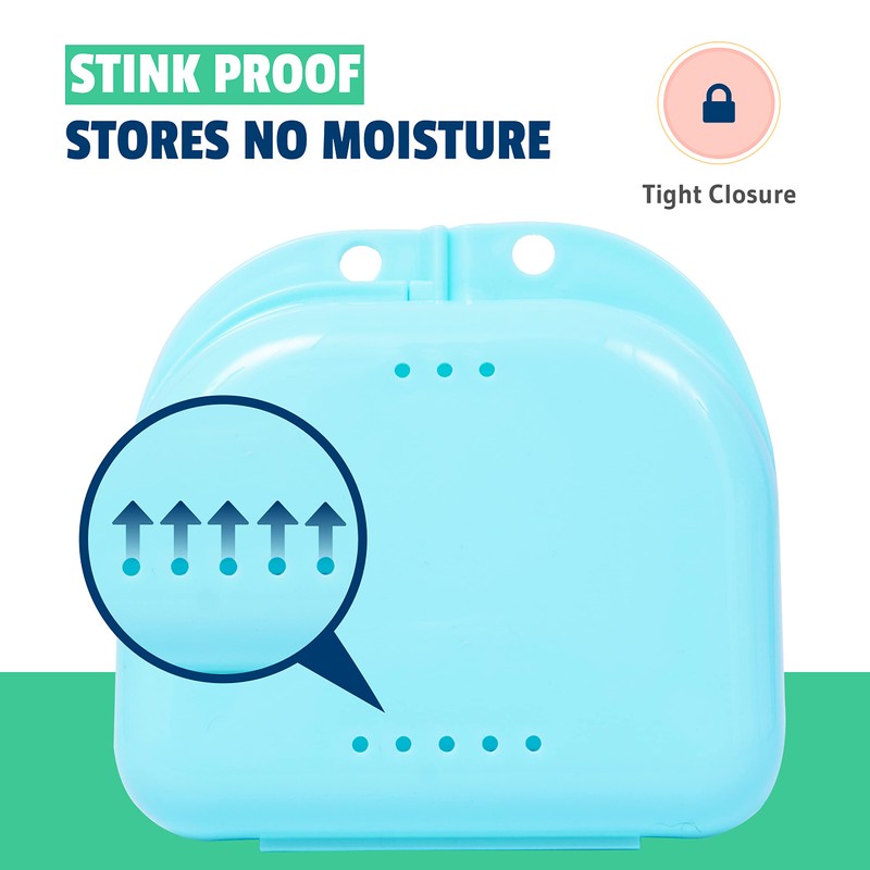 Retainer Case - Pack of 2 - Odorless Mouth Guard
