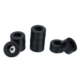 KONTONTY 8pcs Speaker Spike Pad Kit Sound Deadening Mat for Amplifier Speaker Base Protector Rubber Material Feet