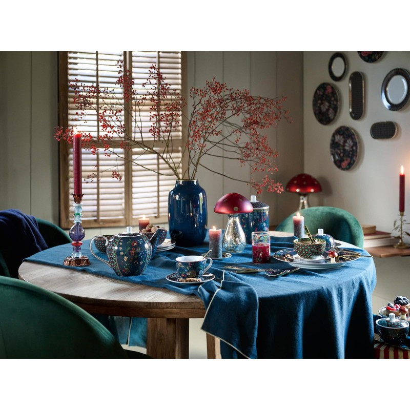 PIP STUDIO Berry Blues Clover Green Soup Plate 21.5 cm