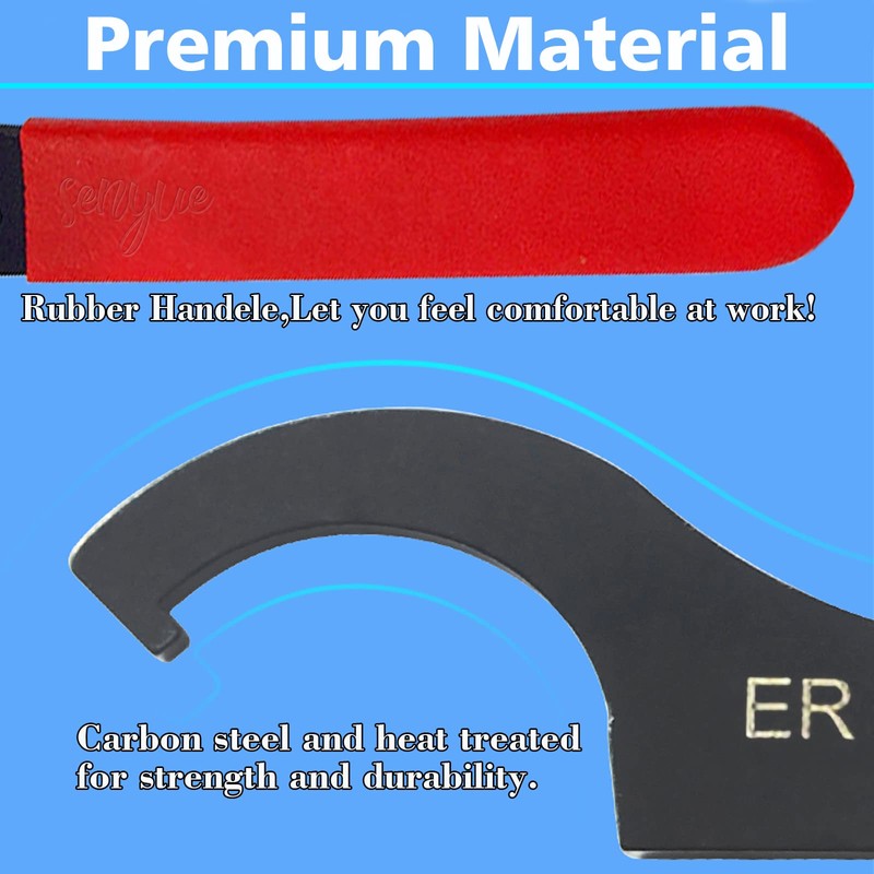 SYJINHUASY 6 Pieces Universal Coilover Adjustment Spanner Wrench Set, Adjustable