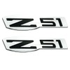 2Pc Z51 Emblem Interior or Exterior 3D Badge Sticker Nameplate
