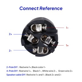 Speakon Connector,Speakon Cable Head Plug Adapter Replace 4Pole Female to Nl4fc Male for Audio Sound Equipment (6)