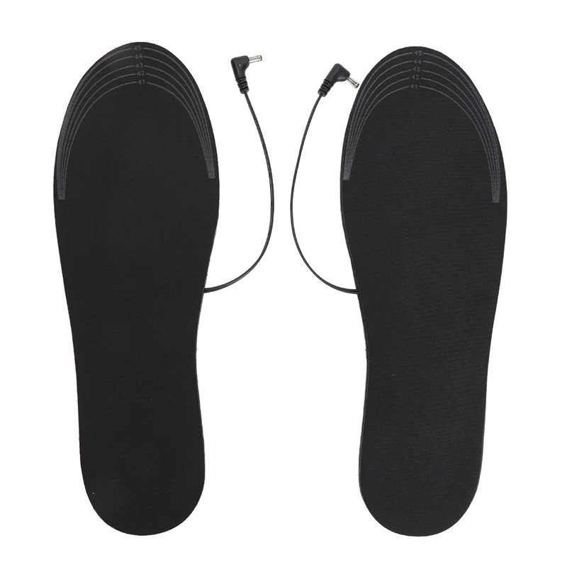 2Pcs Heated Insoles L Size USB Plug in Washable Foot