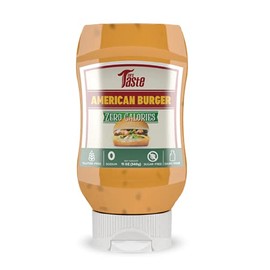 Mrs Taste Sugar Free American Burger, Zero Calories, Zero Sodium, Zero Sugar, High Fiber, Keto Friendly, Paleo Friendly, Condiments and Sauces (11 oz, American Burger)