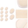 Esponjas corporales desechables de lufa beige 10 piezas para ducha