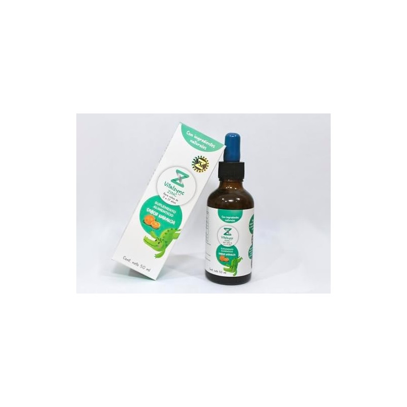 VitalZync Gluconato de Zinc Sabor Naranja 50 ml Suplemento Alimenticio