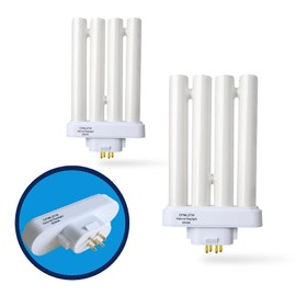 Valoisa CFML27W Natural Daylight Spectrum Fluorescent Light Bulb,Replacement for VERILUX CFML27VLX,6500K-2 Pack