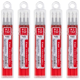 Pilot LFBKRF30M3R FriXion Ball Refills, 1.0mm, Red, 3 Pack x 5 Pack Set