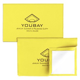 Youbay Polishing Cloth Silver Cleaning Cloth for Jewellery Cleaning Cloth Care – Jewellery for Cleaning Yellow Gold Platinum Stainless Steel Silver Cleaning Cloth Renewed Shine I Four Layer Silver