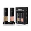 Tyzine 2Pack Electric Salt & Pepper Grinder Set One-Touch Operation