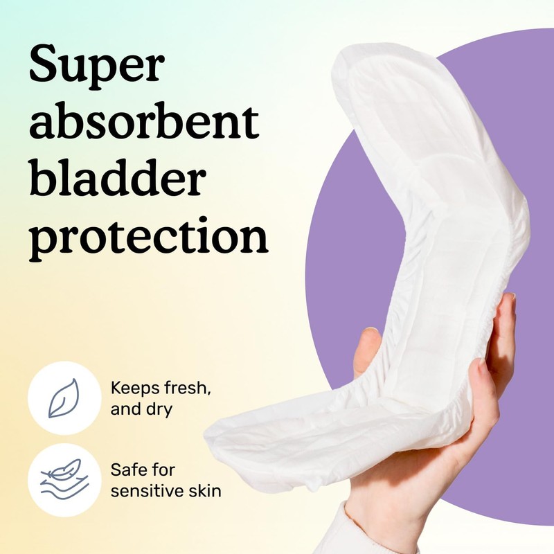 Because Incontinence Pads for Women - Extra Heavy Absorbency, Overnight