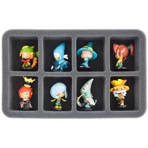 HS050KR01 50mm Half-Size Foam Compatible with 8 Large Krosmaster Figures