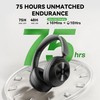 OneOdio Focus A6 Hybrid Active Noise Cancelling Headphones, 75H Playtime,
