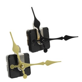 WOONEKY 2 Sets Silent DIY Clock Movement Mechanism Kit for Wall Clocks Black Gold Practical Replacement Parts for Repairing and Customizing