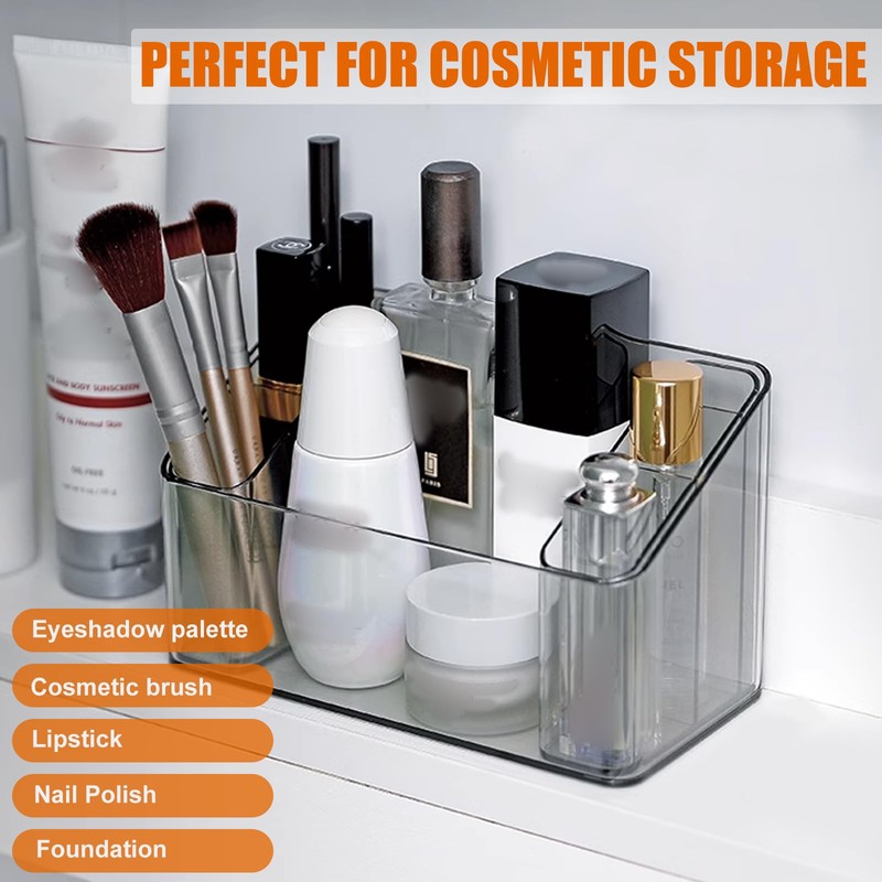 HEKOBAG Pack of 2 Cosmetic Storage Boxes Plastic Make Up