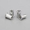 Unxuey 100PCS M8 Aluminium Alloy Rivet Nuts Knurled Flat Head