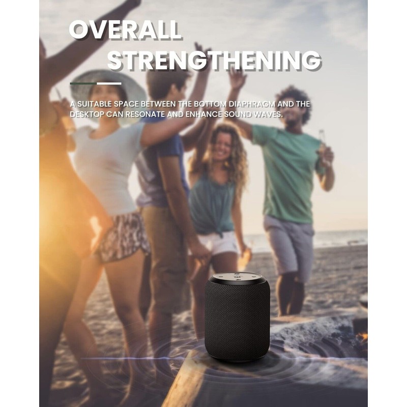 Notabrick 15W Portable Bluetooth Speakers V5.0 Wireless With Stereo Sound