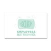 CafePress Employees Must Wash Hands Car Magnet 20 X 12