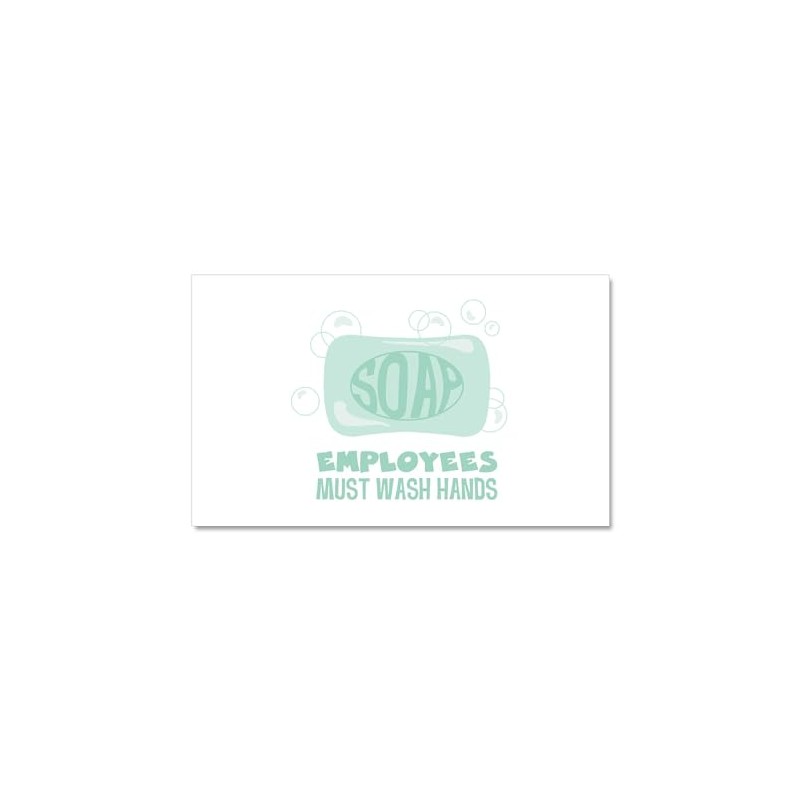 CafePress Employees Must Wash Hands Car Magnet 20 X 12