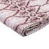 Homeroots 50" X 70" Pink and Brown Kantha Cotton Abstract