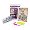 Ideen mit Herz Diamond Painting Greeting Card | Rhinestone Edition | DIN B6 | 370 g/m² | Includes Stones, Envelope & Tool ... (Rabbit 02)