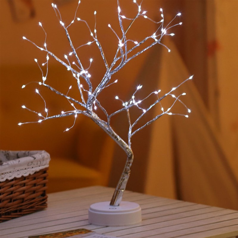 Bonsai Fairy Tree Lamp Warm Lighting 108 LED Lamps Battery