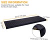 Spurtar Rubber Stair Treads, 30" x 10" 3PCS Outdoor Rubber