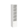IOTXY Small Narrow Corner Bookcase - 59" Tall Free Standing