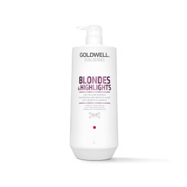 Goldwell Dualsenses Blondes & Highlights Anti-Gelbstich Shampoo, professionelle Haarpflege für trockenes, strapaziertes & blondes Haar