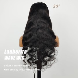 28 Inch 5x5 HD Lace Closure Wigs Human Hair Glueless Wigs Pre Plucked Pre Cut for Beginners 180% Density Body Wave Lace Front Wigs Human Hair Glueless Wear and Go