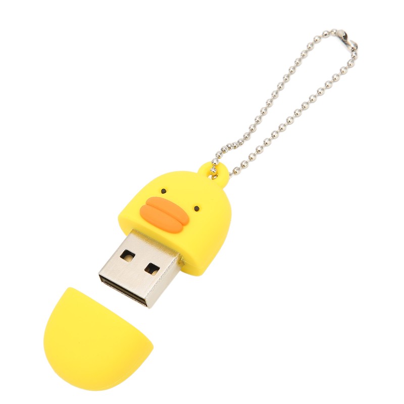 Cartoon Flash Drive Cute Yellow Duck Shape Anti Electromagnetic Interference
