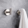Towel Holders for Bathrooms Wall Mounted - 3 Set Silver
