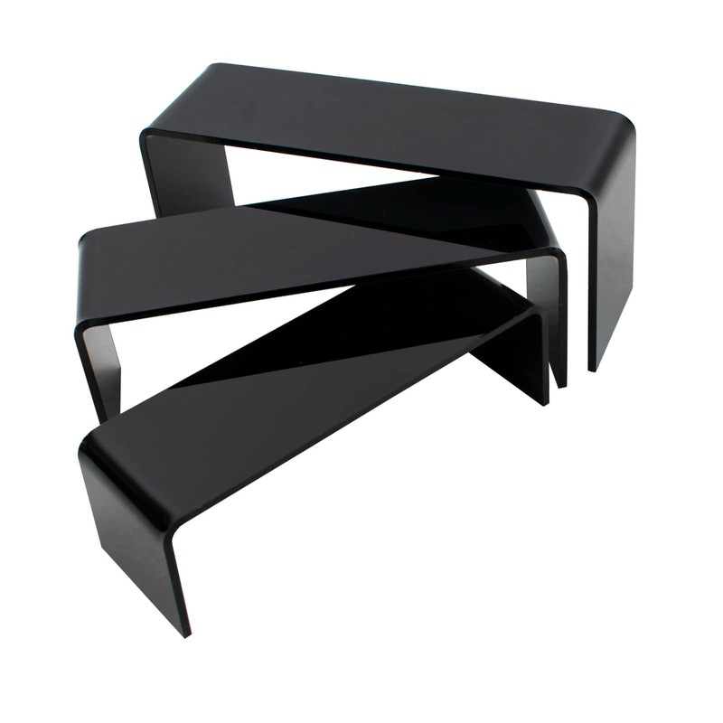Acrylic Plinths - Set of 3 Nesting Plinth Riser Steps